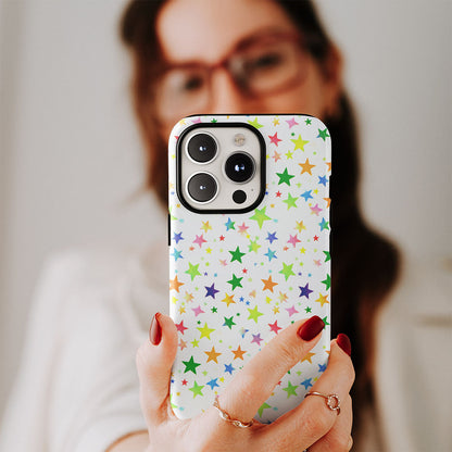 เคส iPhone ลายดาวเคลือบด้านทนทานสองชั้น