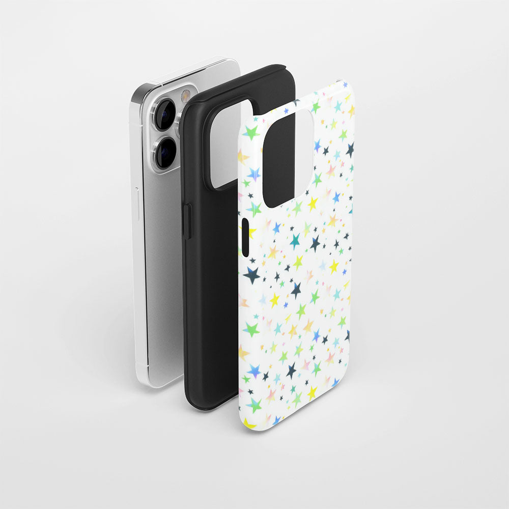 เคส iPhone ลายดาวเคลือบด้านทนทานสองชั้น