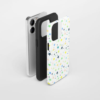 เคส iPhone ลายดาวเคลือบด้านทนทานสองชั้น